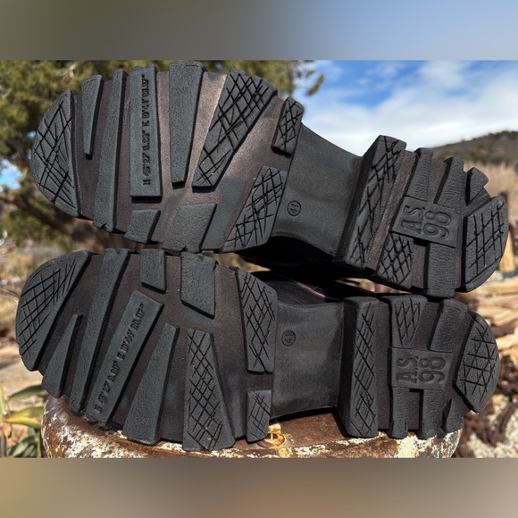 A.S.98 HAMISH FUCHSIA DAMI MOTO BRUSH OFF PLATFORM BIKER BOOTS - Picture 13 of 16